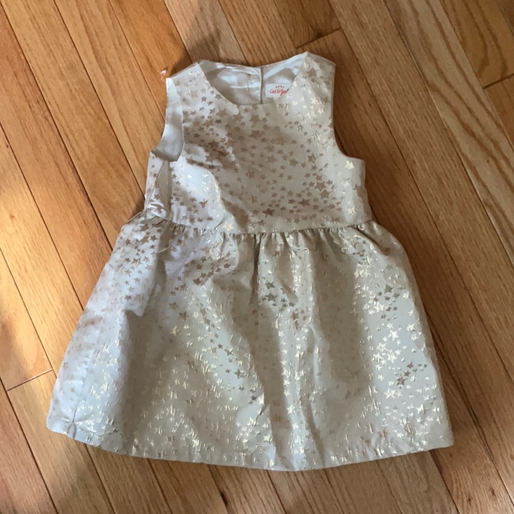 Gold star dress